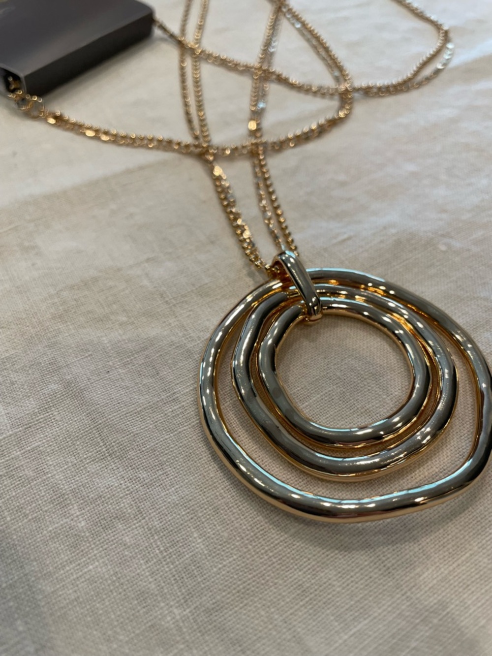 NWT Style & Co Gold Triple-Ring Pendant Necklace - Women Jewelry